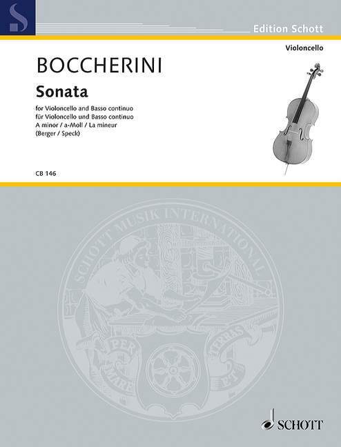 Tiskani izdelki SONATA A MINOR VIOLONCELLE LUIGI BOCCHERINI