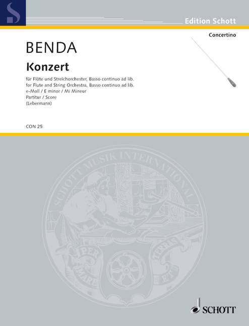 Έντυπα CONCERTO E MINOR FRANZ BENDA