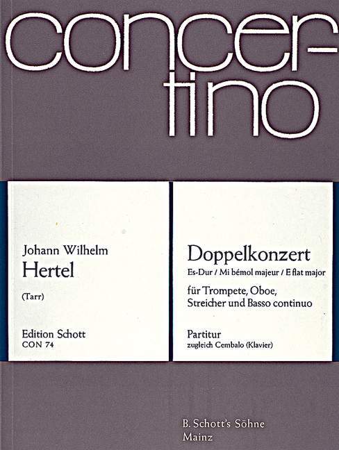 Tiskani izdelki DOUBLE CONCERTO E FLAT MAJOR JOHANN WILHELM HERTE