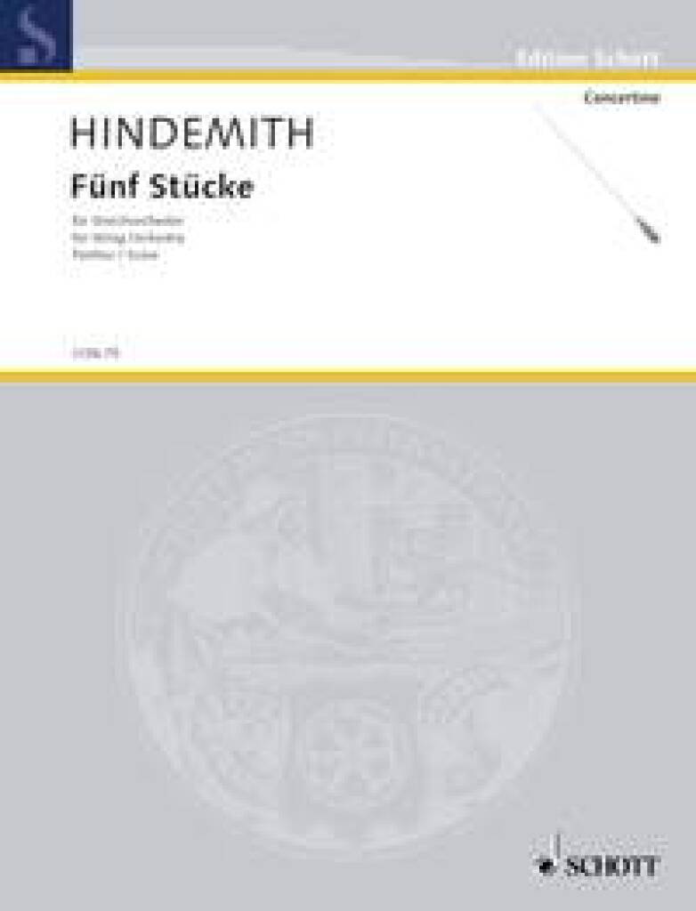 Knjiga STUCKE(5) OPUS 44/4 ORCHESTRE PAUL HINDEMITH