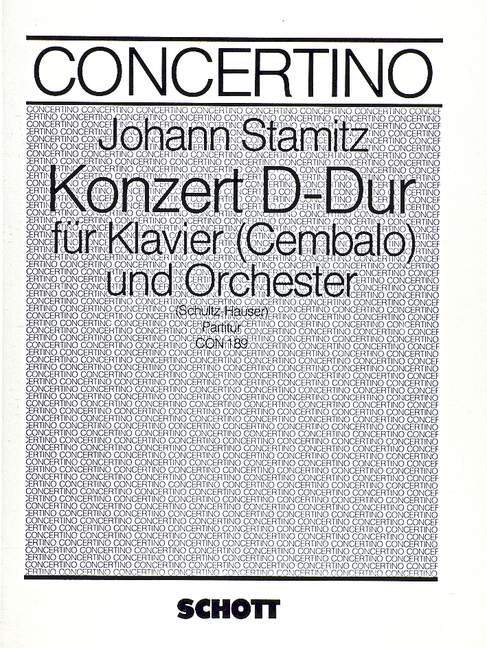 Materiale tipărite CONCERTO D MAJOR OP. 10/1 JOHANN STAMITZ