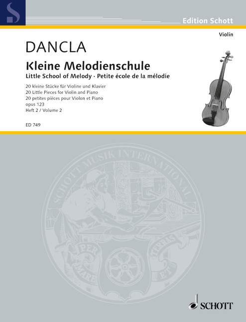 Materiale tipărite KLEINE MELODIENSCHULE 2 OPUS 123 VIOLON CHARLES DANCLA