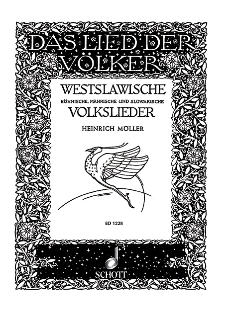 Printed items WESTSLAWISCHE VOLKSLIEDER CHANT HEINRICH MOELLER