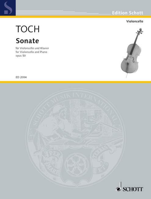 Artigos impressos SONATA OP. 50 VIOLONCELLE ERNST TOCH