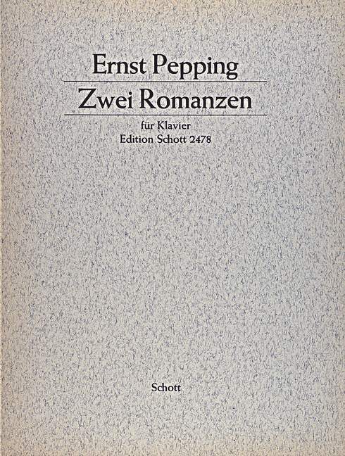 Tiskani izdelki TWO ROMANCES PIANO ERNST PEPPING