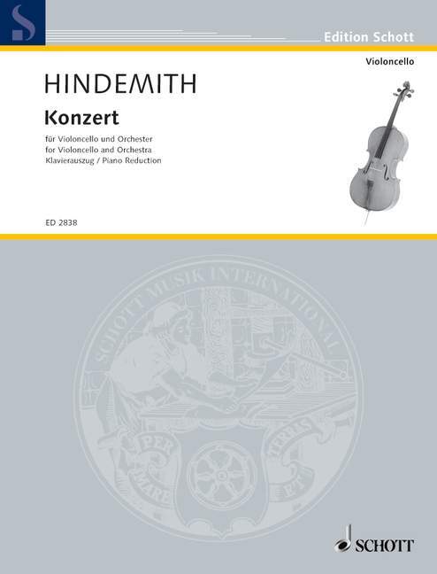 Tiskani izdelki CELLO CONCERTO PAUL HINDEMITH