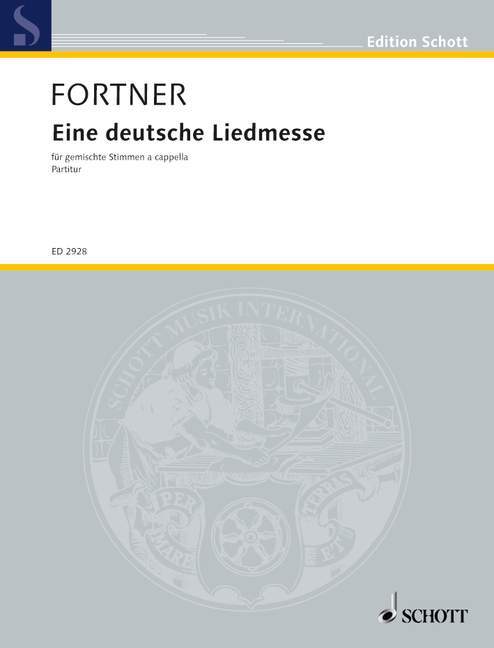 Printed items EINE DEUTSCHE LIEDMESSE WOLFGANG FORTNER