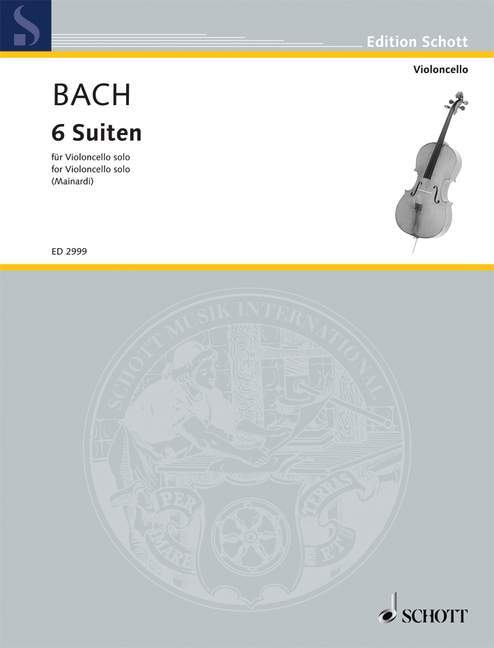 Printed items SUITES(6) VCL. (MAINARDI) JOHANN SEBASTIAN BAC