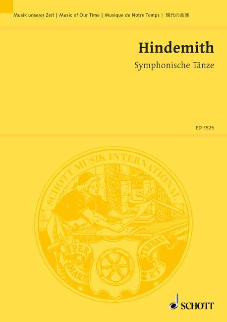 Drucksachen SYMPHONIC DANCES ORCHESTRE PAUL HINDEMITH