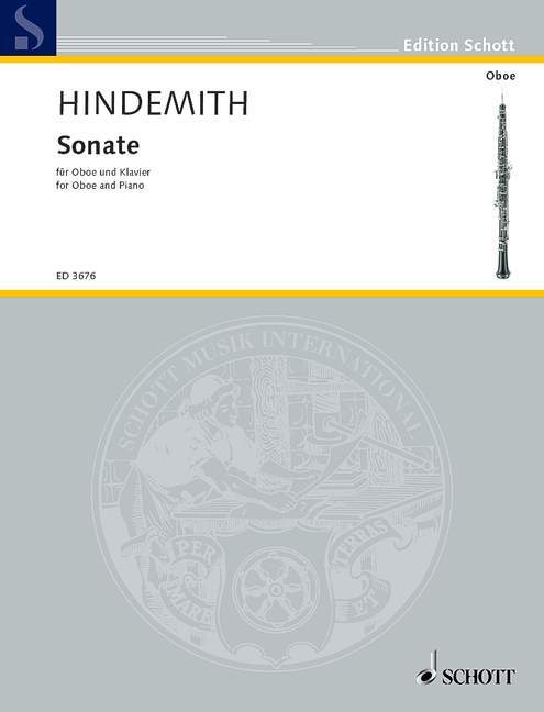 Drucksachen SONATE 1938 HAUTBOIS PAUL HINDEMITH