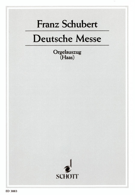 Tiskani izdelki DEUTSCHE MESSE CHANT FRANZ SCHUBERT