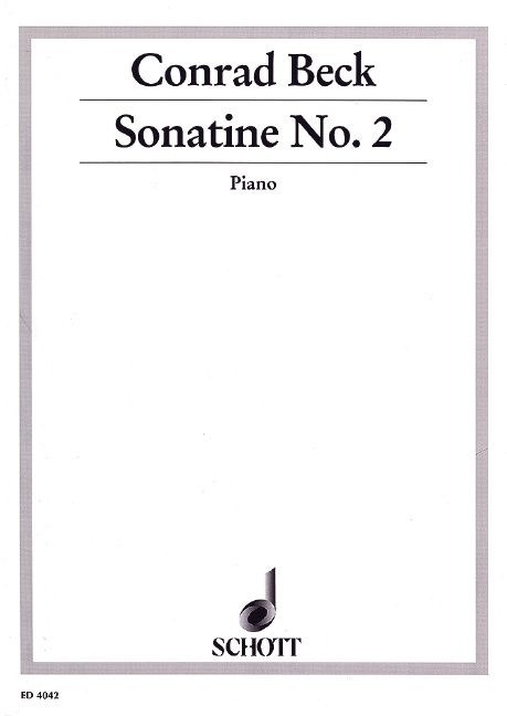 Tiskani izdelki SONATINE 2 PIANO JOHN NESS BECK