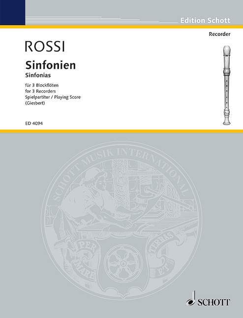 Printed items SINFONIEN SALOMONE DE ROSSI