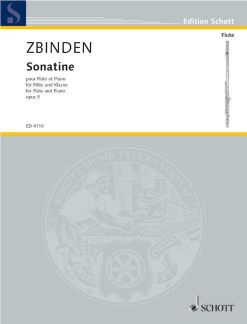 Tiskani izdelki SONATINA OP. 5 FLUTE TRAVERSIERE JULIEN-FRANCOIS ZBIN