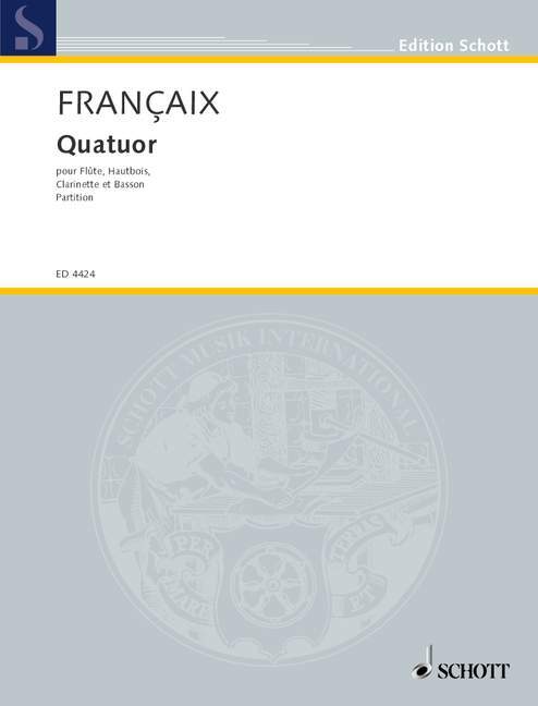 Printed items QUARTET CLARINETTE JEAN FRANCAIX
