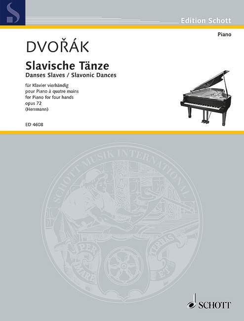 Tiskani izdelki SLAVISCHE TANZE 1 OPUS 72 PIANO ANTONIN DVO AK