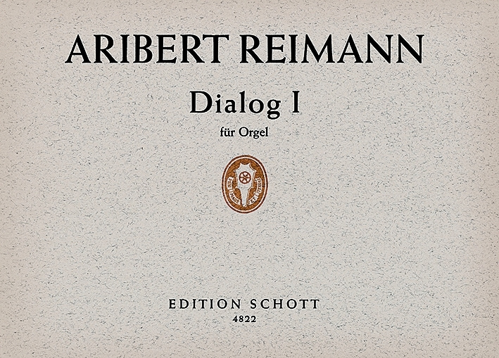 Printed items DIALOG I ORGUE ARIBERT REIMANN