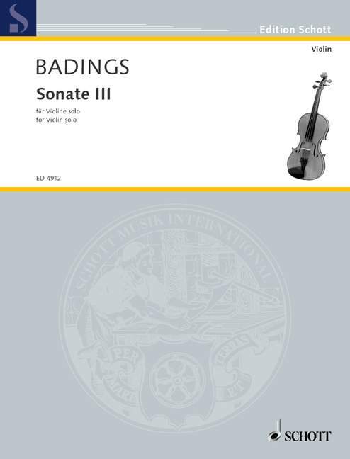 Printed items SONATA III VIOLON HENK BADINGS