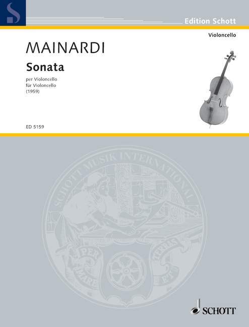 Printed items CELLO SONATA VIOLONCELLE ENRICO MAINARDI