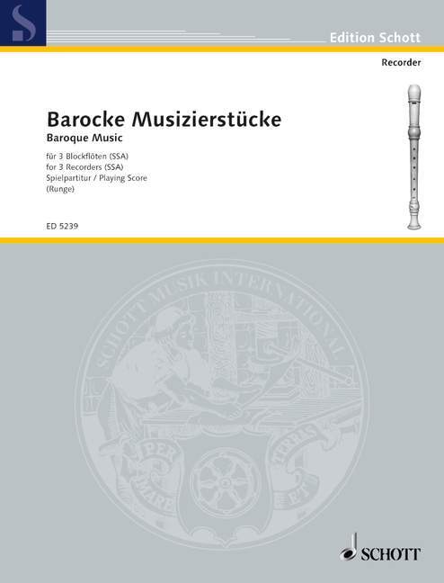 Tiskani izdelki BAROCKE MUSIZIERSTUCKE JOHANNES RUNGE