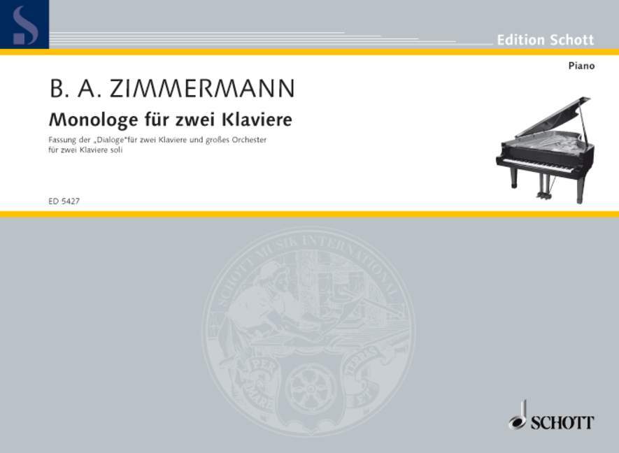 Drukwerk MONOLOGE BERND ALOIS ZIMMERMA