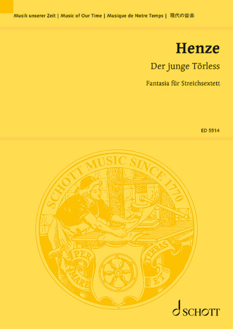 Tiskani izdelki DER JUNGE TORLESS HANS WERNER HENZE