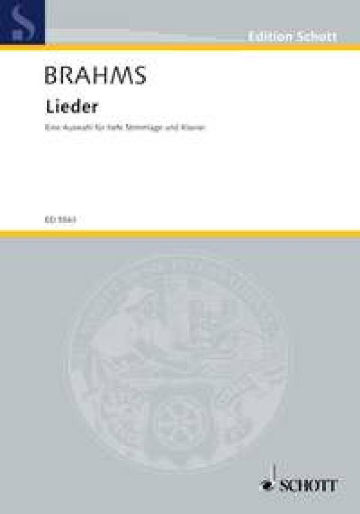 Knjiga LIEDER CHANT JOHANNES BRAHMS