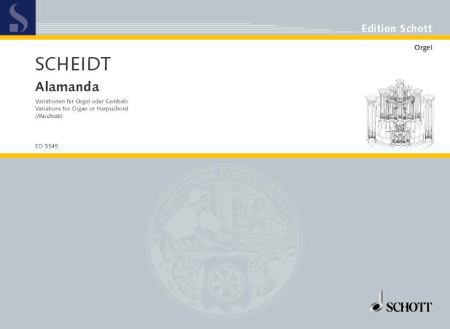 Printed items ALAMANDA ORGUE SAMUEL SCHEIDT