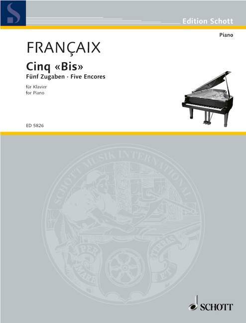 Prasa CINQ BIS - FIVE ENCORES PIANO JEAN FRANCAIX