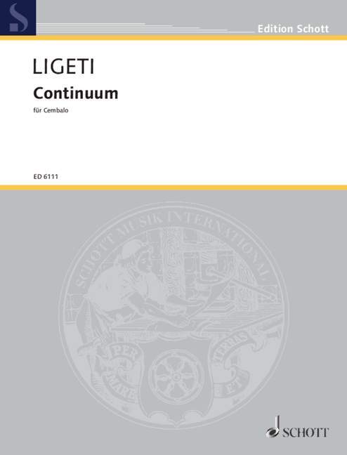Tiskani izdelki CONTINUUM CLAVECIN GYORGY LIGETI