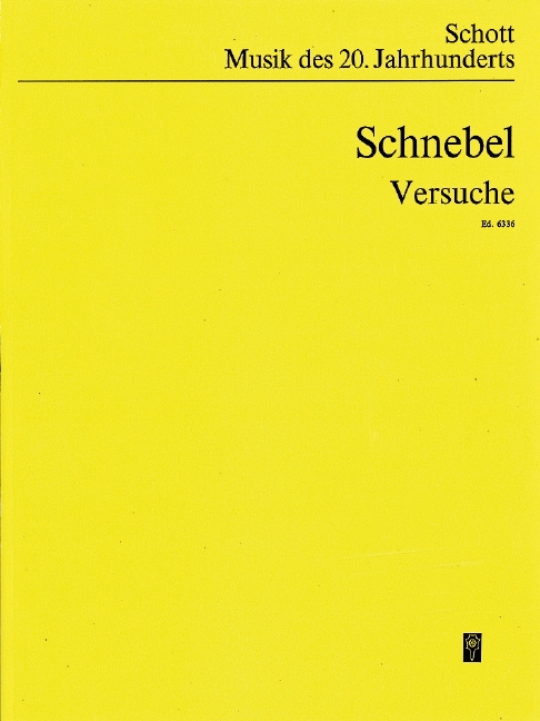 Drucksachen VERSUCHE I-IV ORCHESTRE DIETER SCHNEBEL
