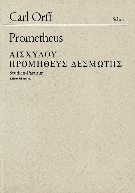 Tiskani izdelki PROMETHEUS CARL ORFF