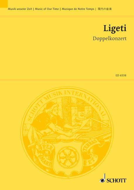 Printed items DOUBLE CONCERTO GYORGY LIGETI