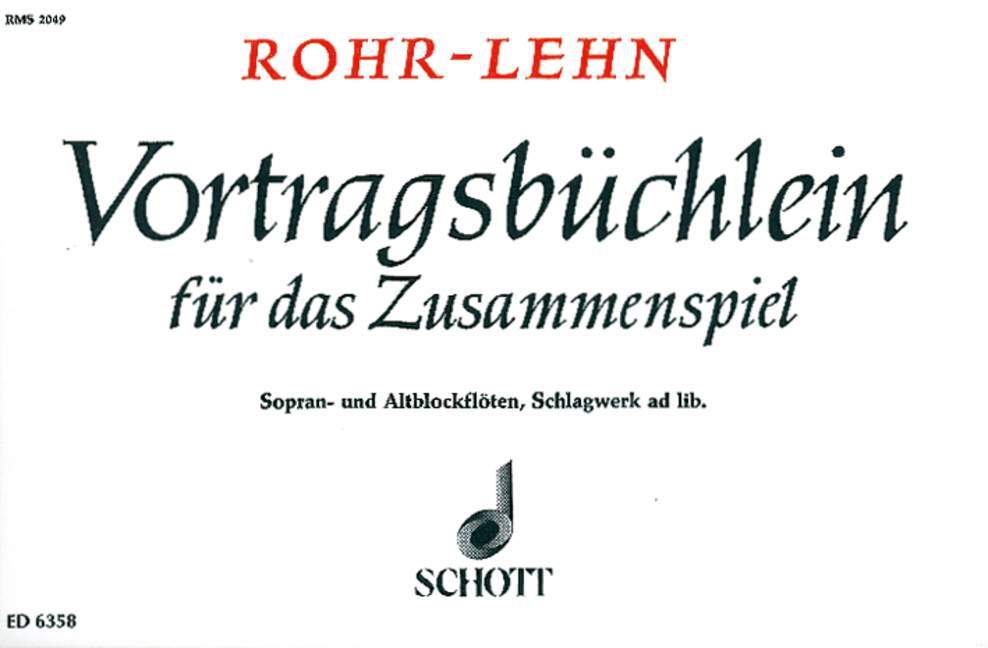 Drucksachen VORTRAGSBUCHLEIN FRANZ LEHN_HEINRICH