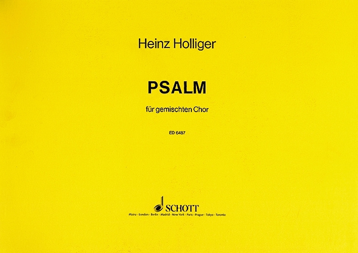 Printed items PSALM HEINZ HOLLIGER