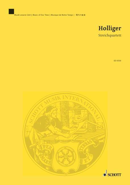 Tiskani izdelki STRING QUARTET MUSIQUE D'ENSEMBLE HEINZ HOLLIGER