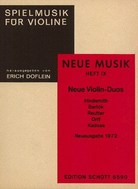 Tiskani izdelki NEUE MUSIK 9 VIOLONS ELMA DOFLEIN