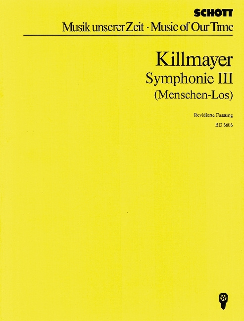 Tiskani izdelki SYMPHONY III WILHELM KILLMAYER