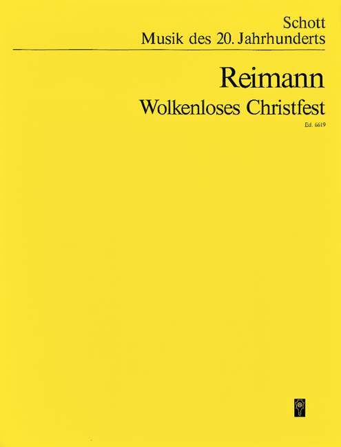 Printed items WOLKENLOSES CHRISTFEST ARIBERT REIMANN