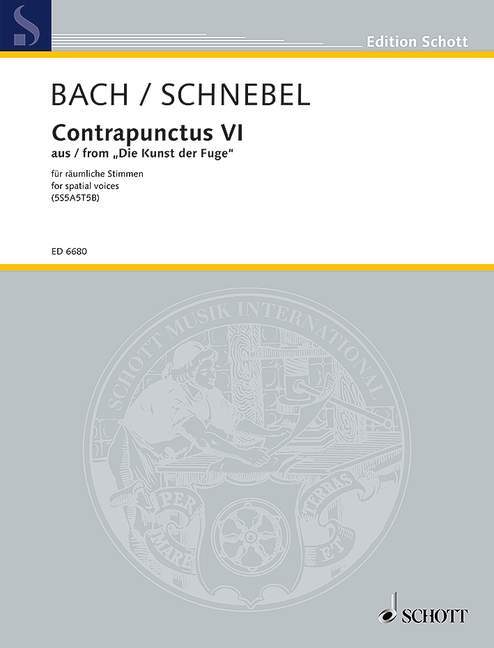 Tiskani izdelki BACH-CONTRAPUNCTI JOHANN SEBASTIAN BAC