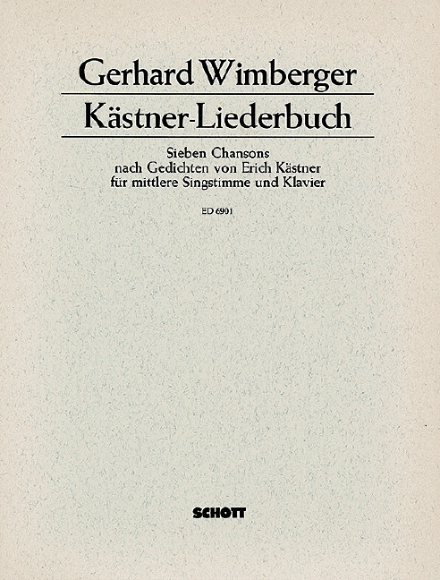 Printed items KASTNER-LIEDERBUCH GERHARD WIMBERGER