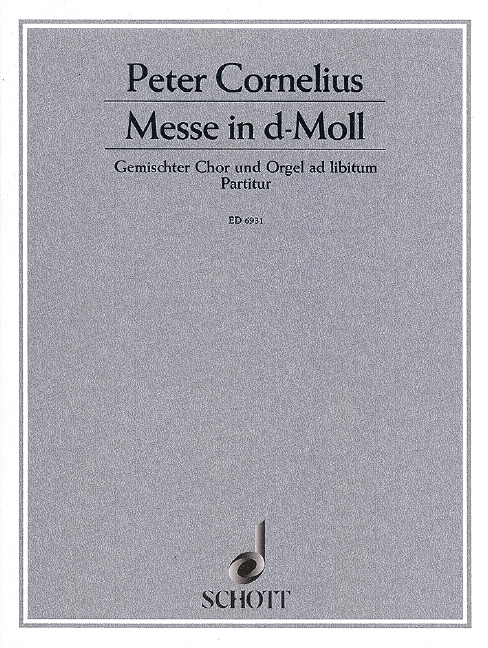 Printed items MASS D MINOR PETER CORNELIUS