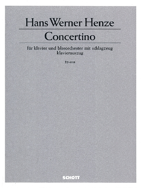 Tiskani izdelki CONCERTINO HANS WERNER HENZE