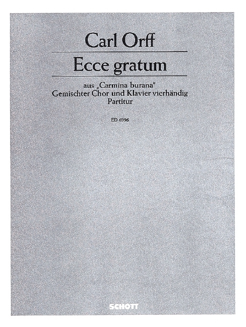 Printed items ECCE GRATUM CARL ORFF