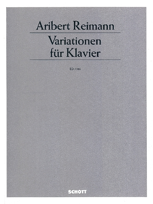 Tiskani izdelki VARIATIONS PIANO ARIBERT REIMANN