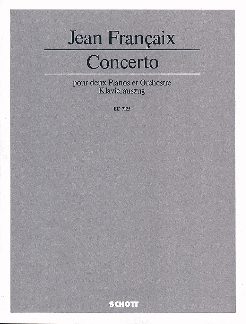Printed items CONCERTO JEAN FRANCAIX
