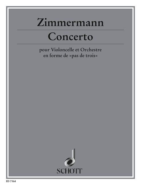Articles imprimés CONCERTO BERND ALOIS ZIMMERMA