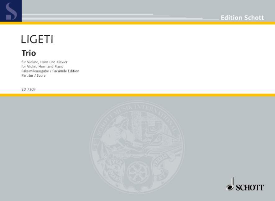 Drucksachen TRIO GYORGY LIGETI