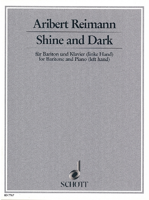 Printed items SHINE AND DARK ARIBERT REIMANN