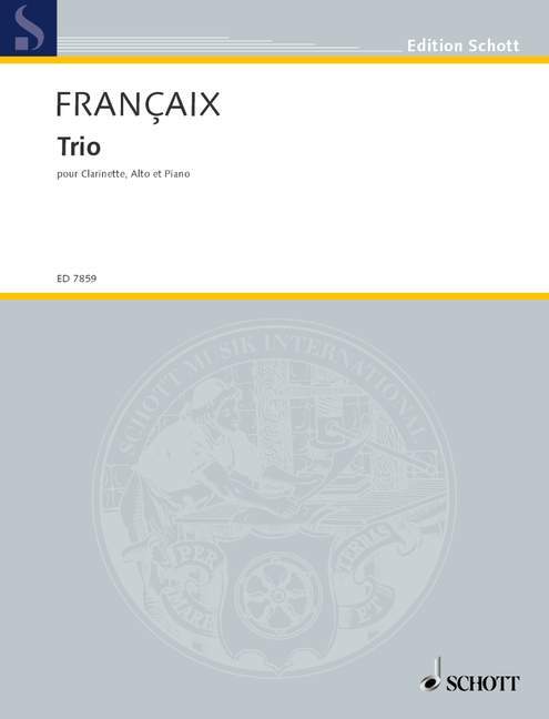 Tiskani izdelki TRIO (1990) CLARINETTE JEAN FRANCAIX